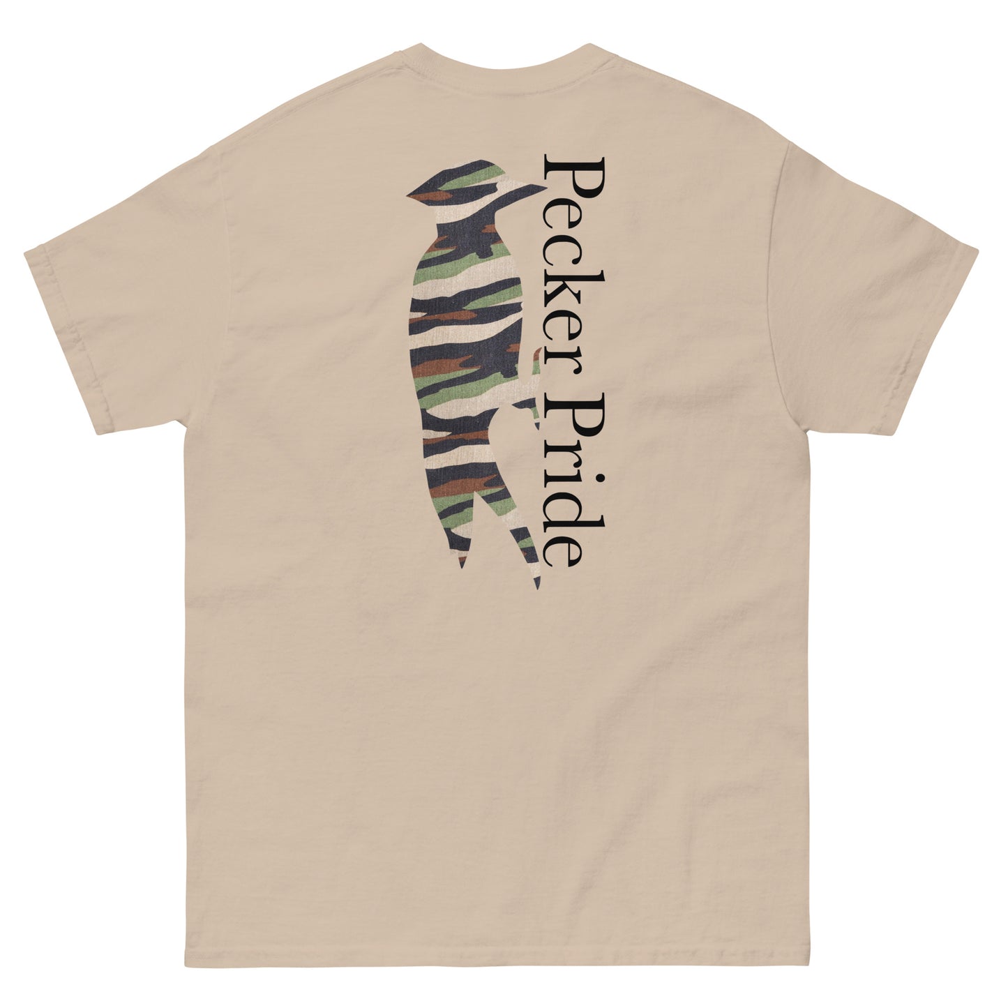 Camo Pecker Pride Rugged Wear T-Shirt | Sand