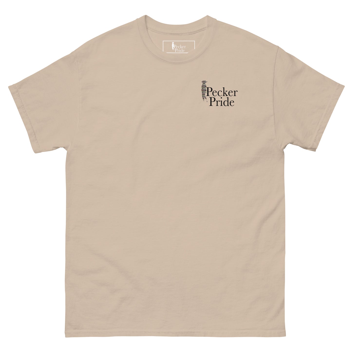Camo Pecker Pride Rugged Wear T-Shirt | Sand
