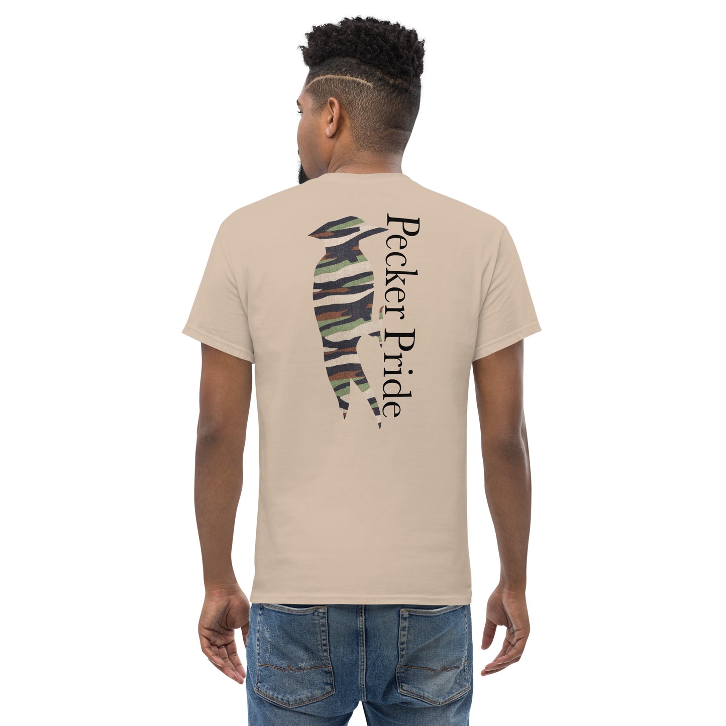 Camo Pecker Pride Rugged Wear T-Shirt | Sand