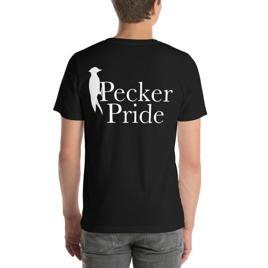 Pecker Pride Premium Logo Unisex T-shirt | Black
