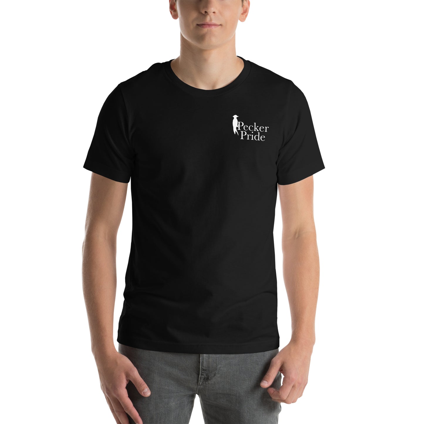 Pecker Pride Premium Logo Unisex T-shirt | Black