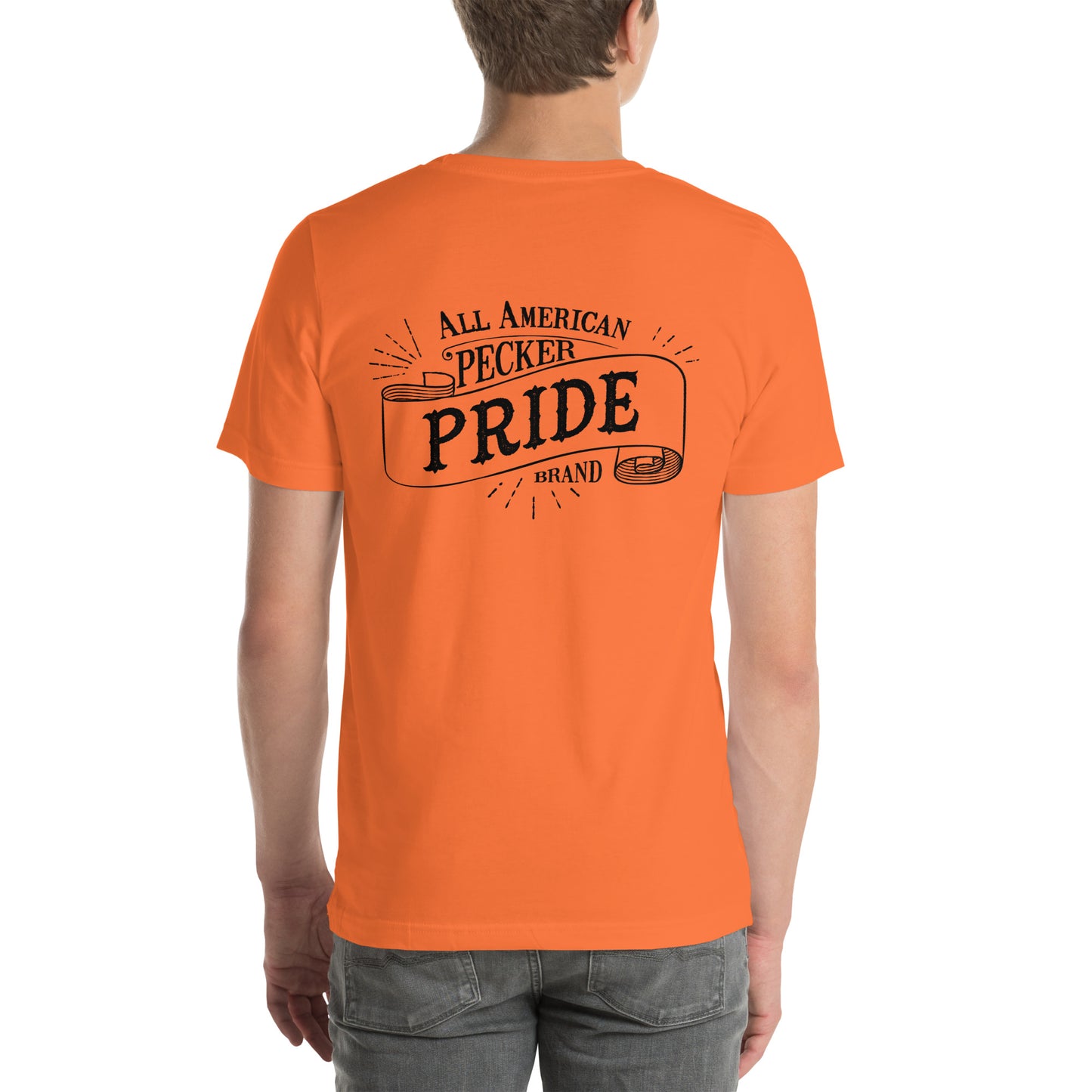 All American Pecker Pride Premium Unisex T-shirt | Orange