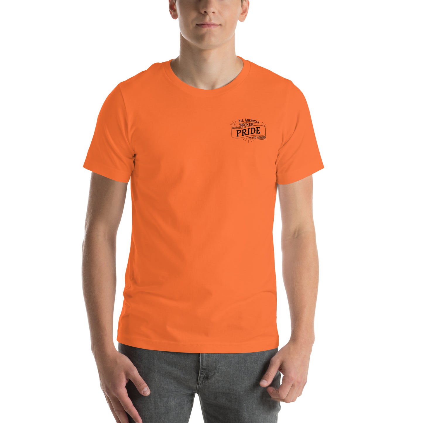 All American Pecker Pride Premium Unisex T-shirt | Orange