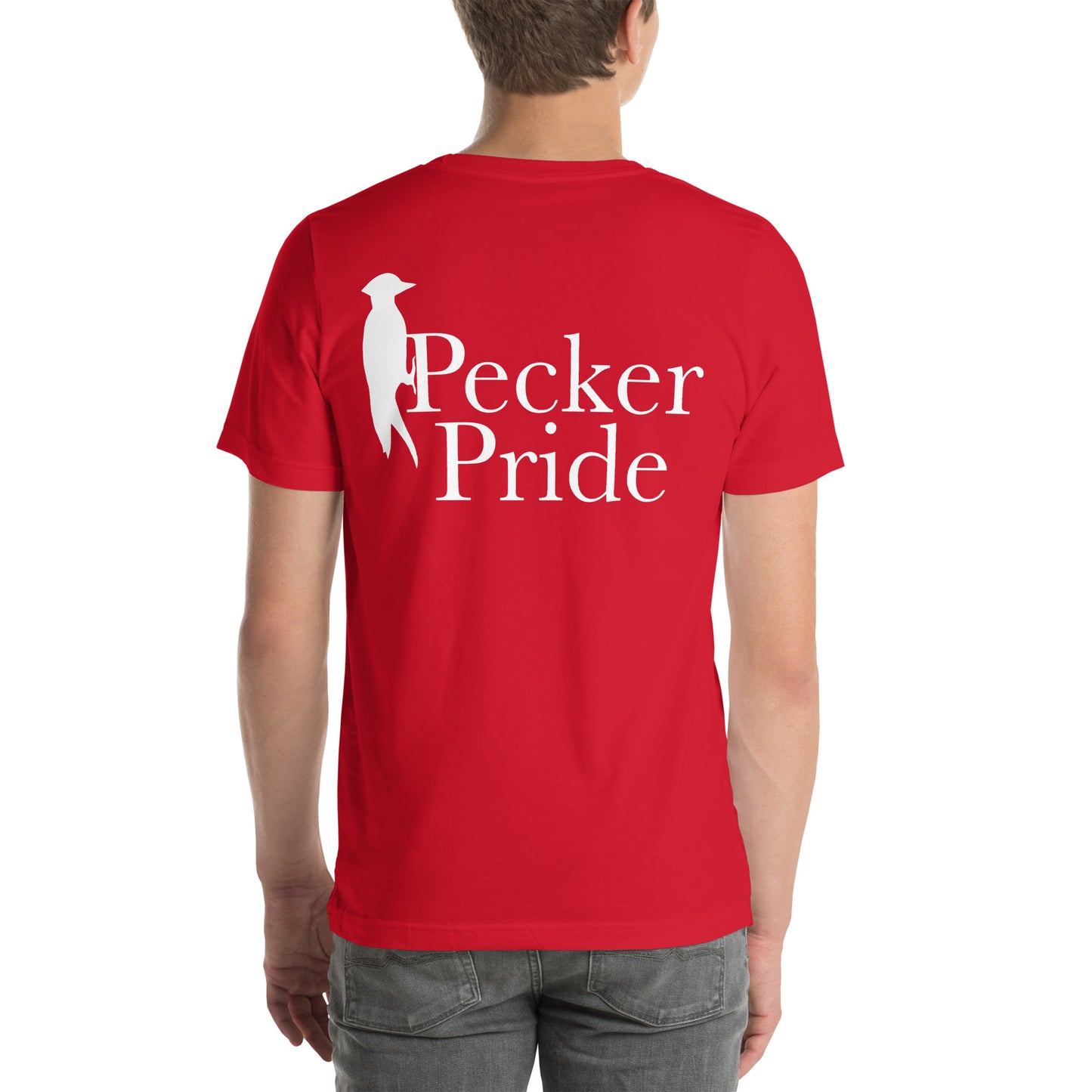 Pecker Pride Premium Logo Unisex T-shirt | Red