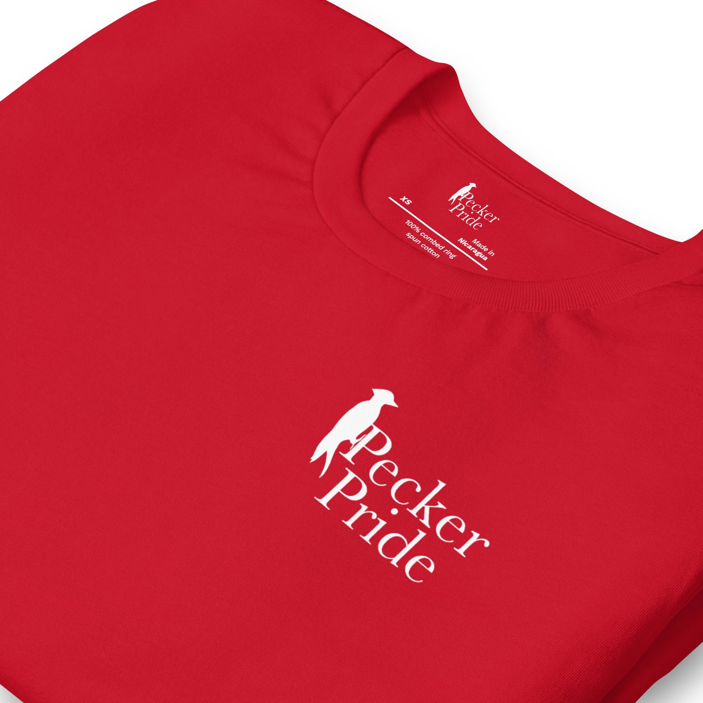 Pecker Pride Premium Logo Unisex T-shirt | Red