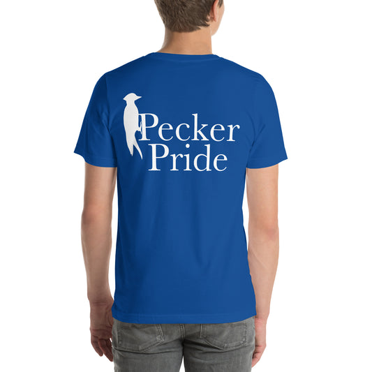 Pecker Pride Premium Logo Unisex T-shirt | True Royal