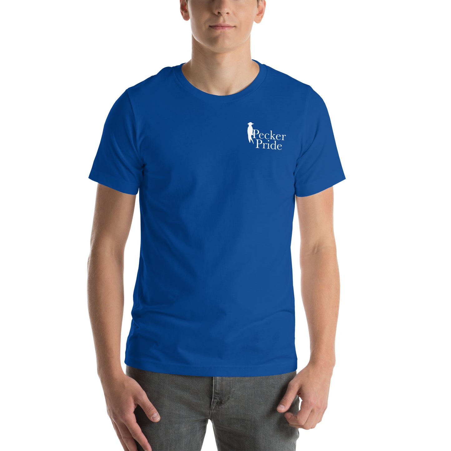 Pecker Pride Premium Logo Unisex T-shirt | True Royal