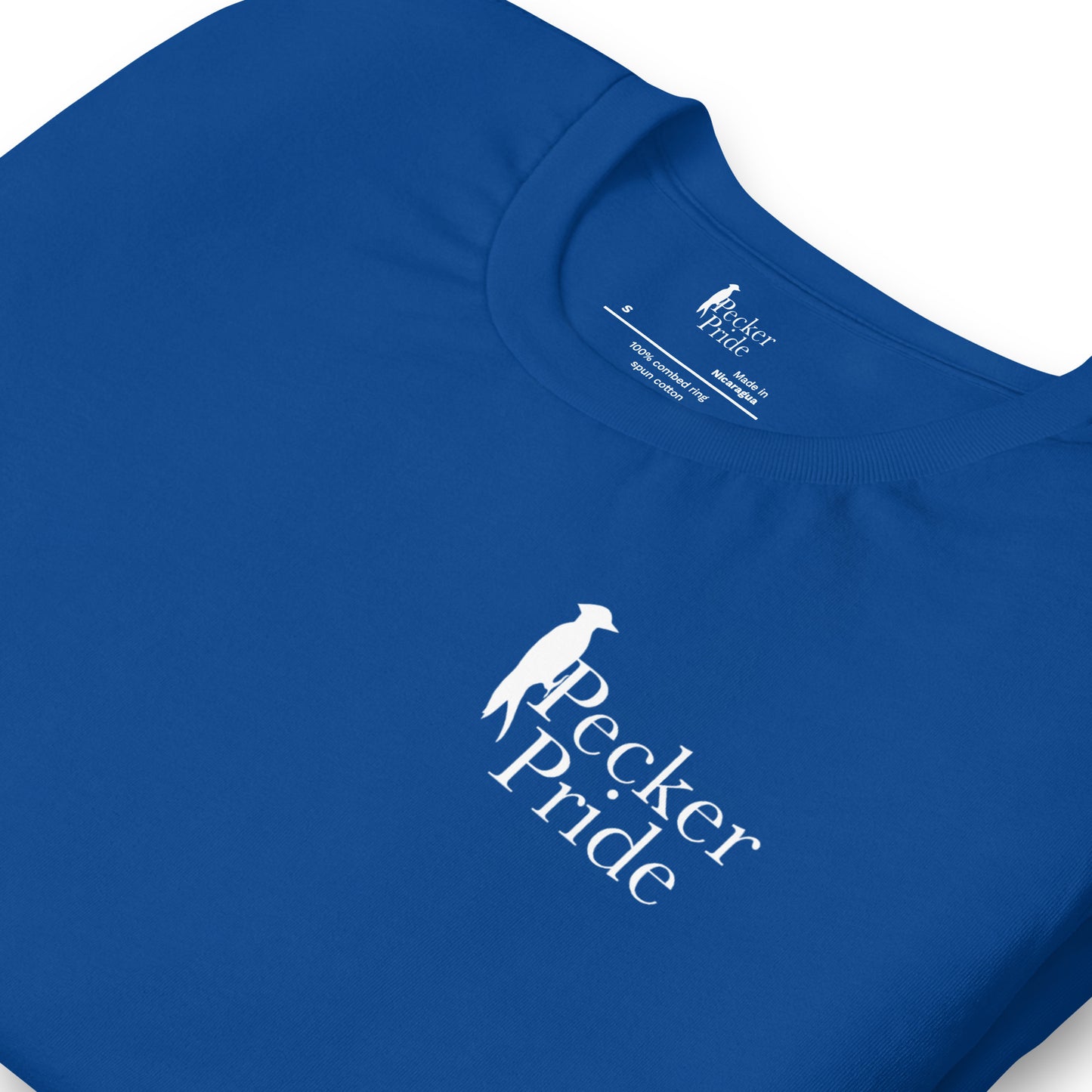 Pecker Pride Premium Logo Unisex T-shirt | True Royal