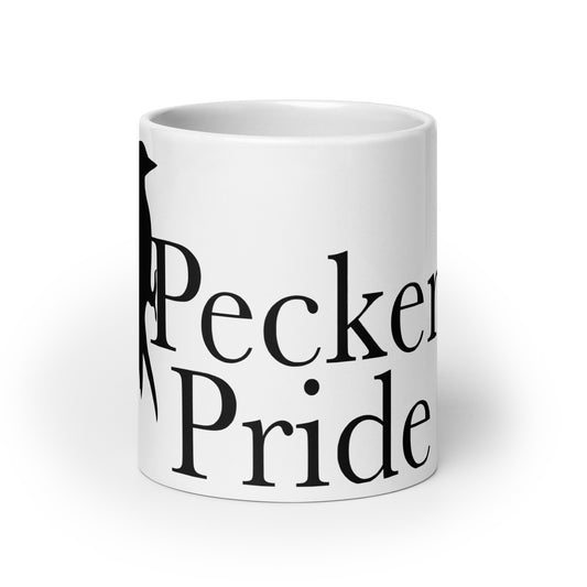 Pecker Pride White Glossy Mug